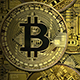 Golden Bitcoins Backgrounds